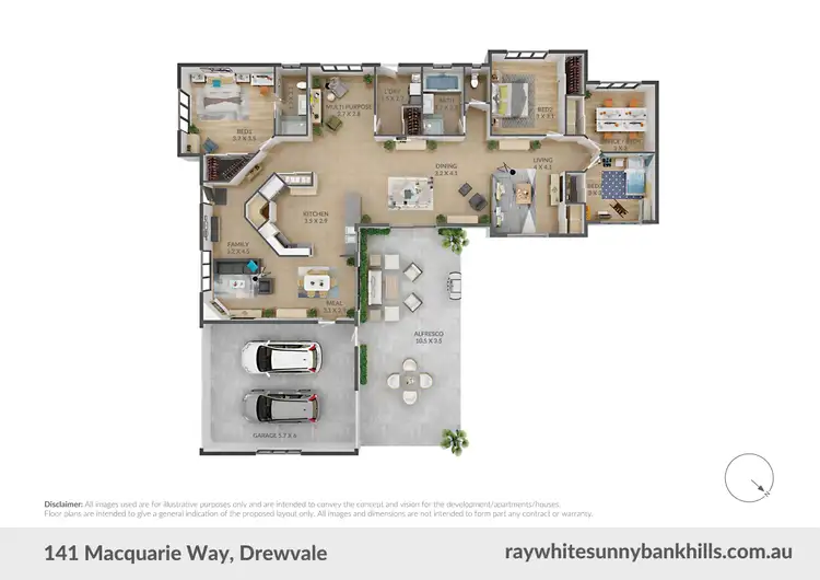Floorplan of Homely house listing, 141 Macquarie Way, Drewvale QLD 4116