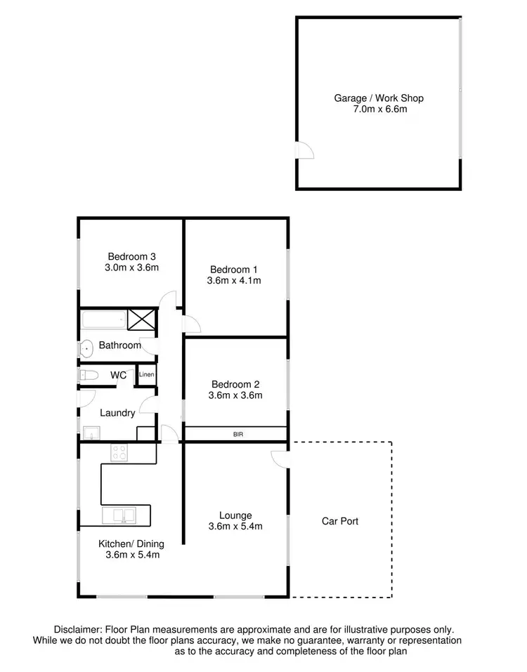 Floorplan of Homely house listing, 14 Heath Street, Mount Gambier SA 5290