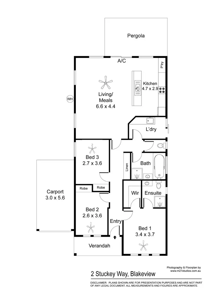 Floorplan of Homely house listing, 2 Stuckey Way, Blakeview SA 5114