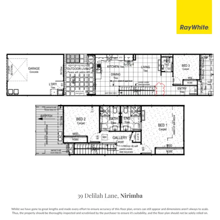 Floorplan of Homely house listing, 39 Delilah Lane, Nirimba QLD 4551