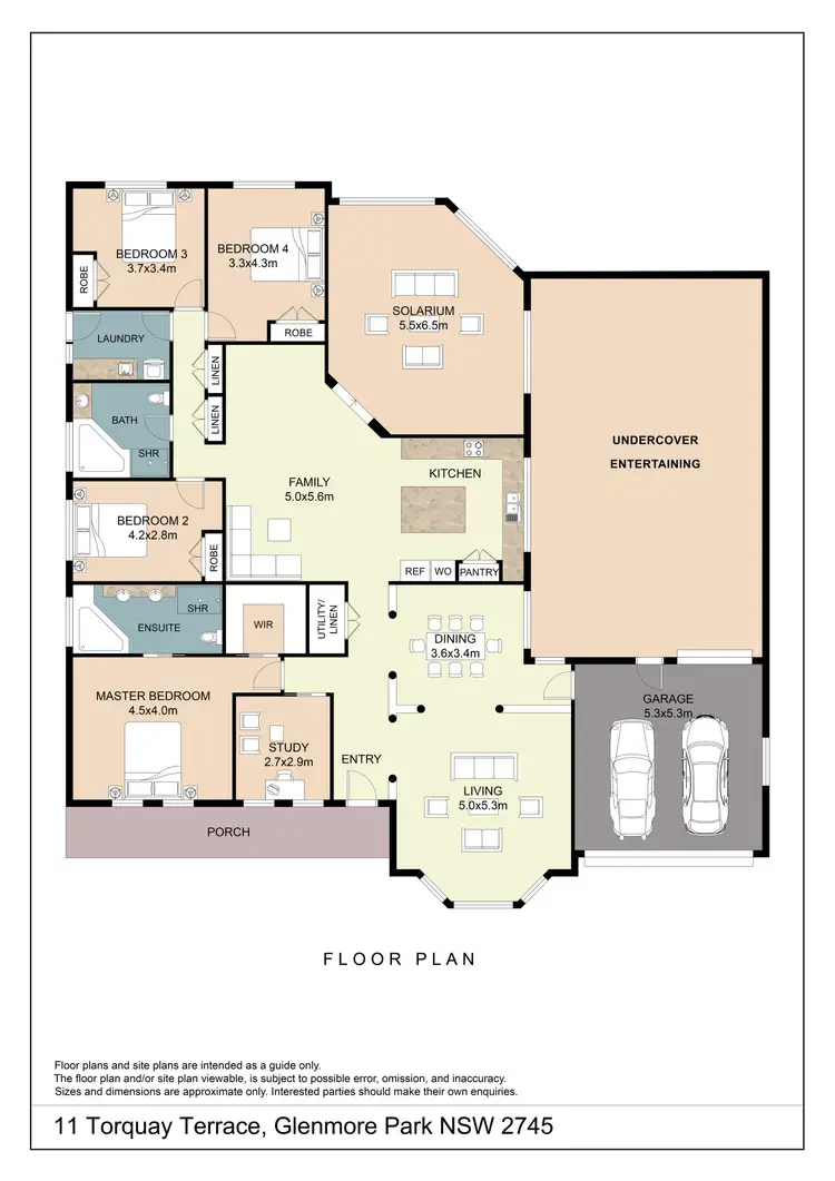 Floorplan of Homely house listing, 11 Torquay Terrace, Glenmore Park NSW 2745