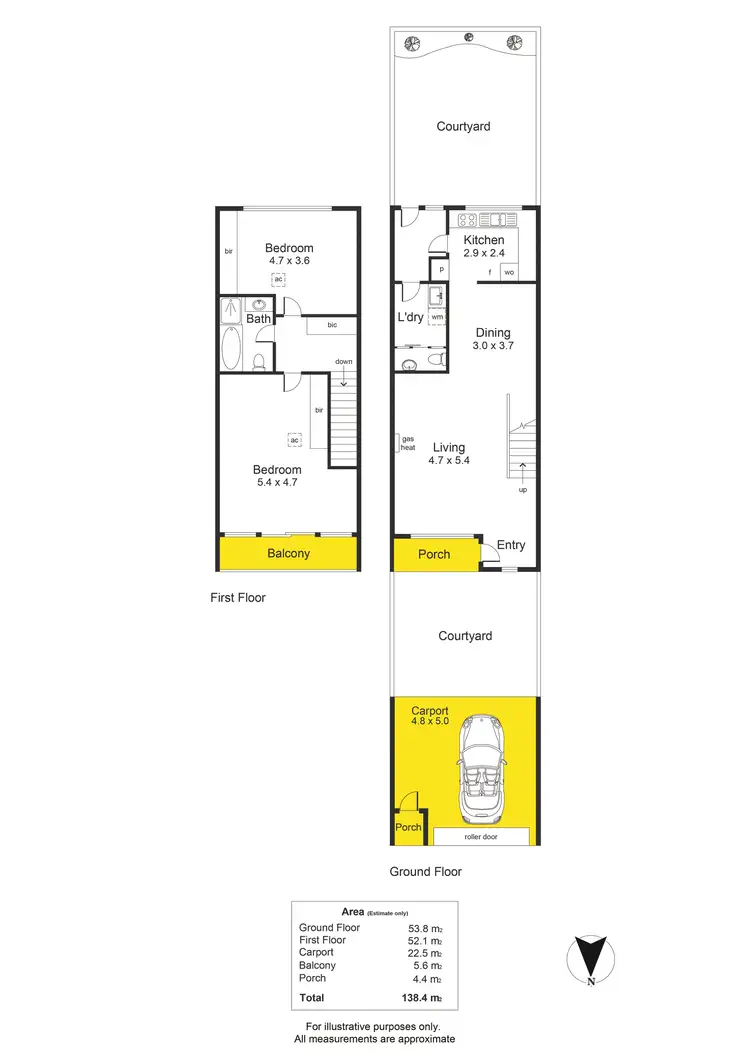 Floorplan of Homely townhouse listing, 17 Barton Place, North Adelaide SA 5006