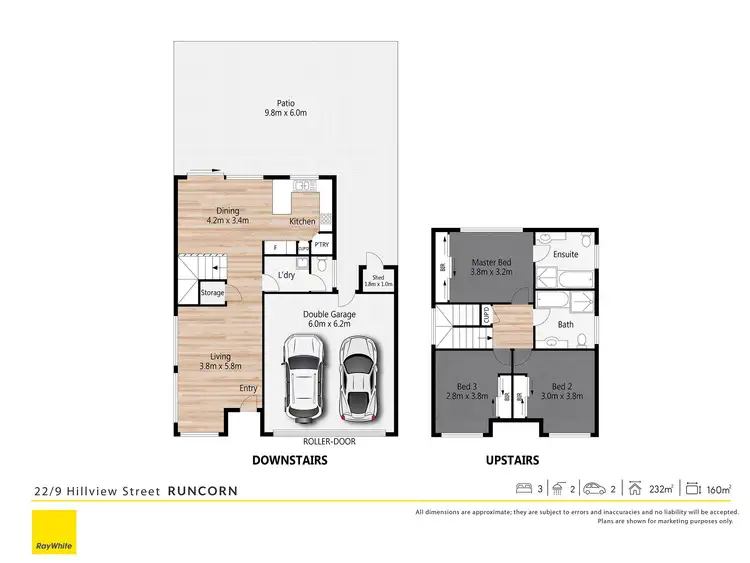Floorplan of Homely townhouse listing, 22/9 Hillview Street, Runcorn QLD 4113