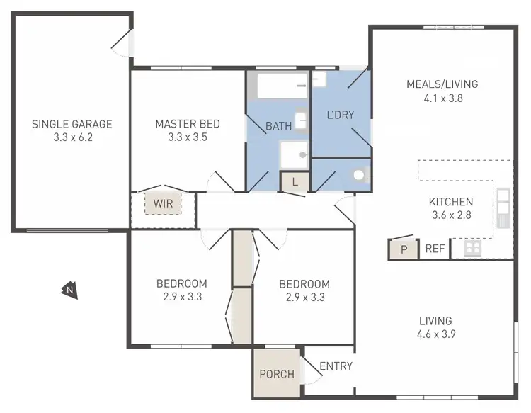 Floorplan of Homely house listing, 12/52 Latham Street, Werribee VIC 3030