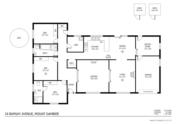 Floorplan of Homely house listing, 24 Ramsay Avenue, Mount Gambier SA 5290