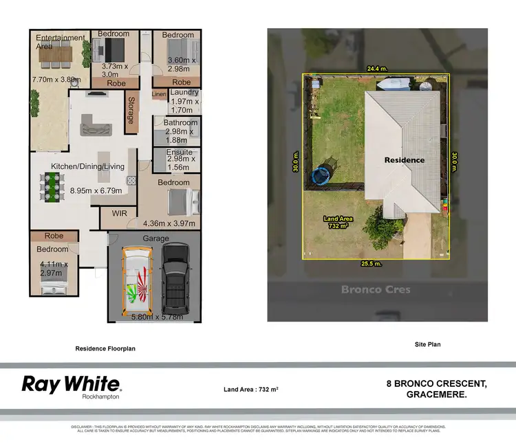 Floorplan of Homely house listing, 8 Bronco Crescent, Gracemere QLD 4702