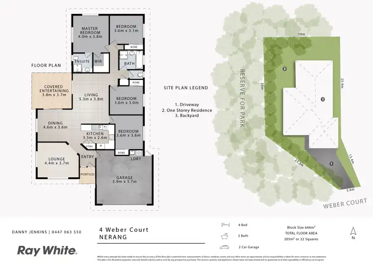 Floorplan of Homely house listing, 4 Weber Court, Nerang QLD 4211