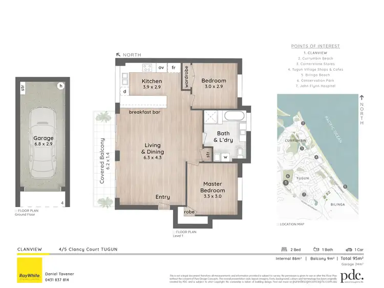 Floorplan of Homely unit listing, 4/5 Clancy Court, Tugun QLD 4224