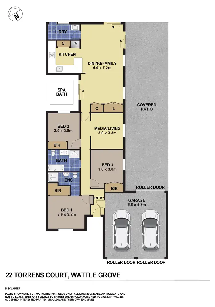 Floorplan of Homely house listing, 22 Torrens Court, Wattle Grove NSW 2173