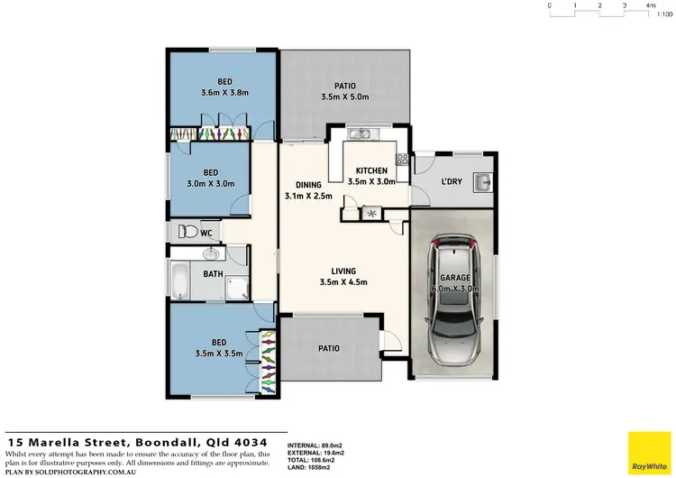 Floorplan of Homely house listing, 15 Marella Street, Boondall QLD 4034