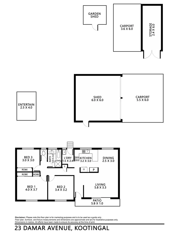 Floorplan of Homely house listing, 23 Damar Avenue, Kootingal NSW 2352