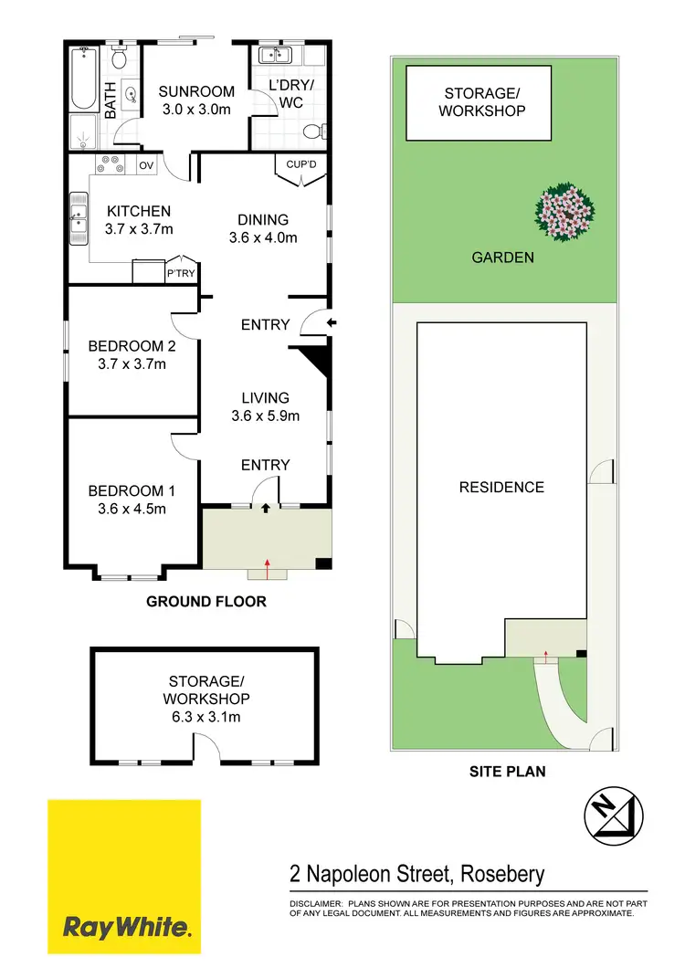 Floorplan of Homely house listing, 2 Napoleon Street, Rosebery NSW 2018