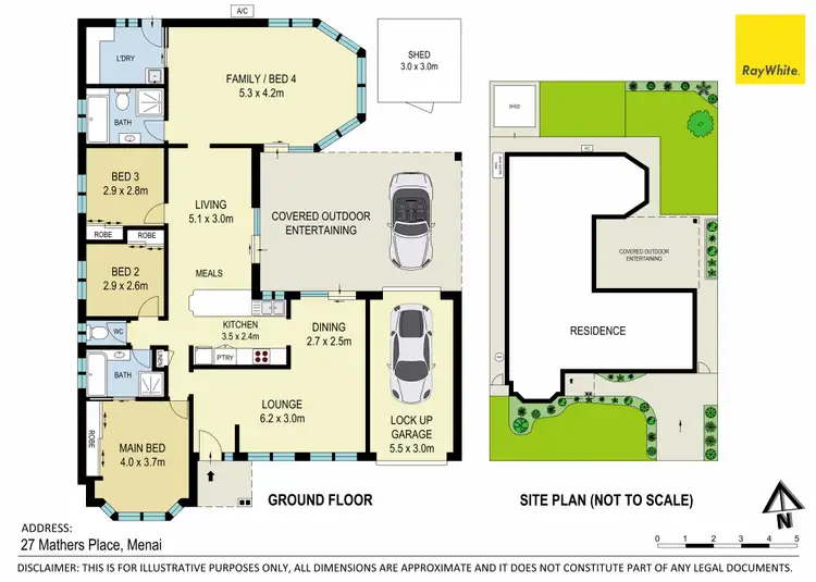 Floorplan of Homely house listing, 27 Mathers Place, Menai NSW 2234
