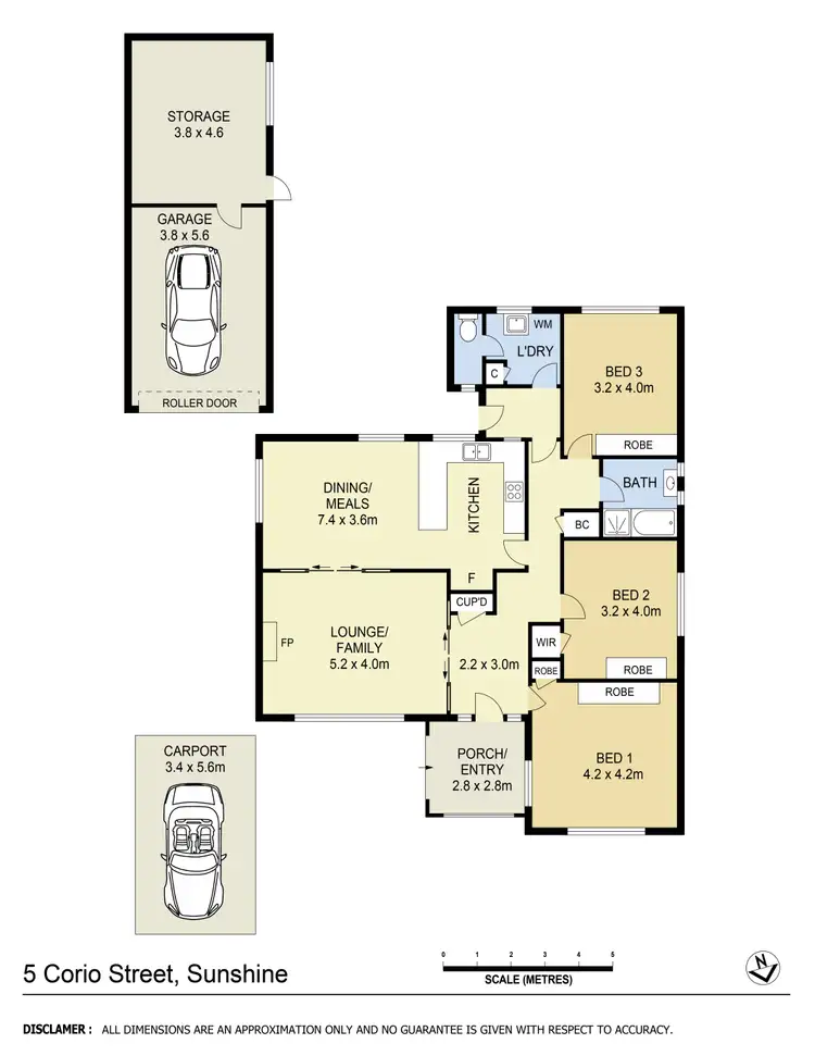 Floorplan of Homely house listing, 5 Corio Street, Sunshine VIC 3020