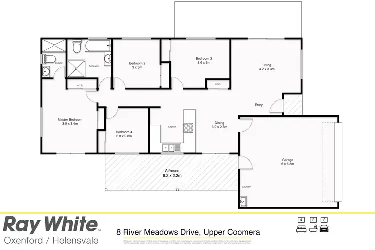 Floorplan of Homely house listing, 8 River Meadows Drive, Upper Coomera QLD 4209