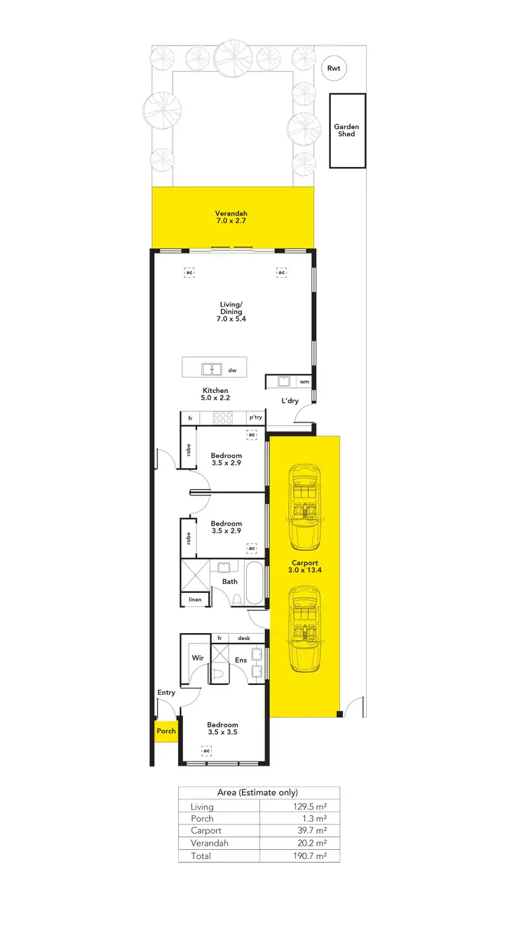 Floorplan of Homely house listing, 32 May Street, Fulham Gardens SA 5024