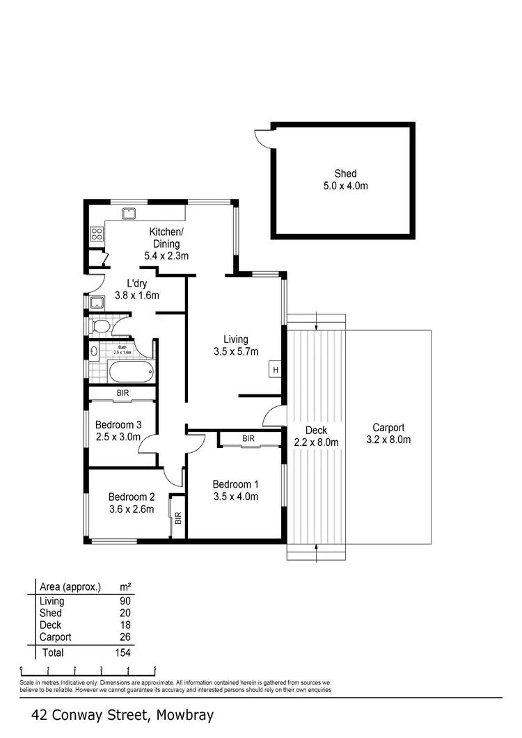 Floorplan of Homely house listing, 42 Conway Street, Mowbray TAS 7248