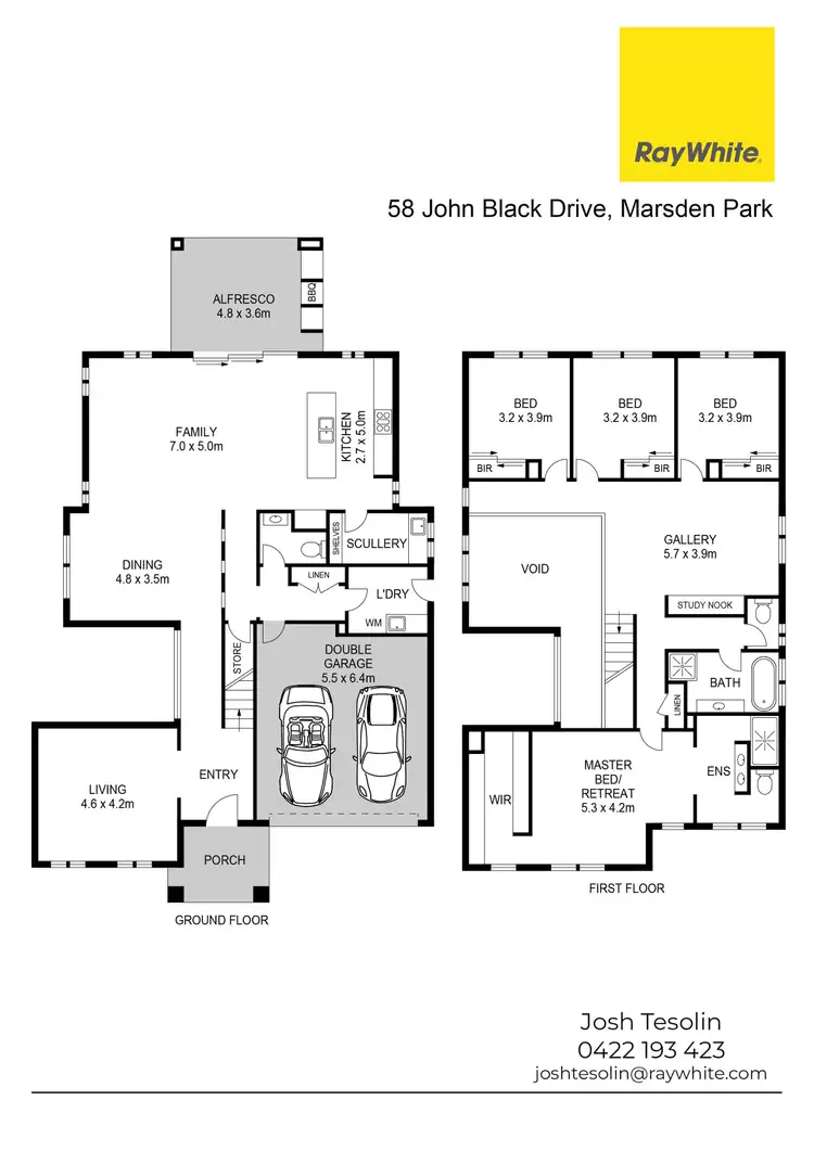 Floorplan of Homely house listing, 58 John Black Drive, Marsden Park NSW 2765