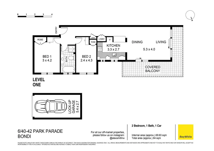 Floorplan of Homely apartment listing, 6/40 Park Parade, Bondi NSW 2026