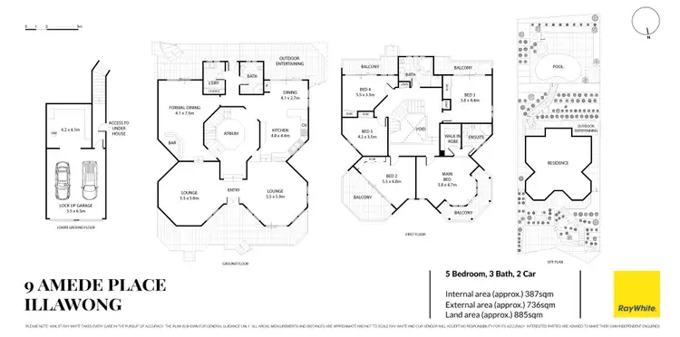 Floorplan of Homely house listing, 9 Amede Place, Illawong NSW 2234