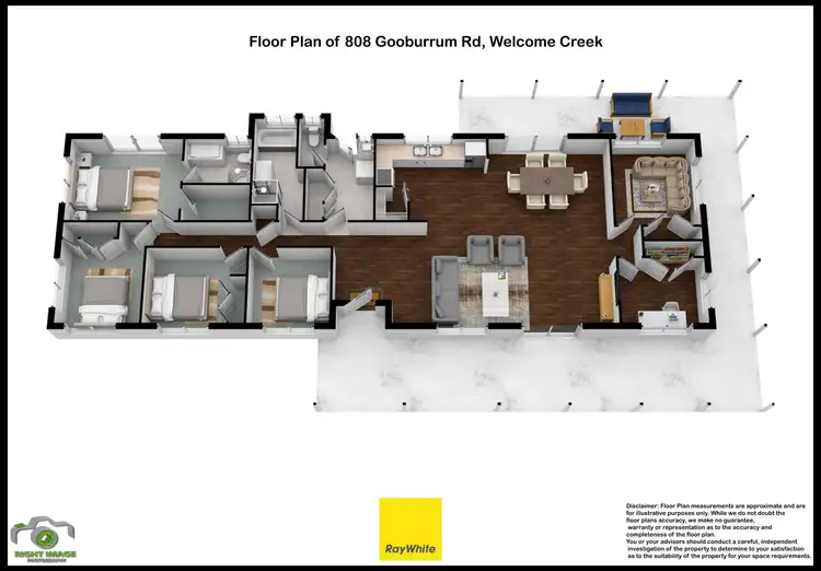 Floorplan of Homely rural property listing, 808 Gooburrum Road, Welcome Creek QLD 4670