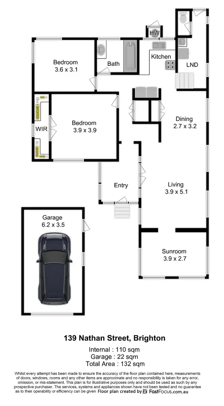 Floorplan of Homely house listing, 139 Nathan Street, Brighton QLD 4017