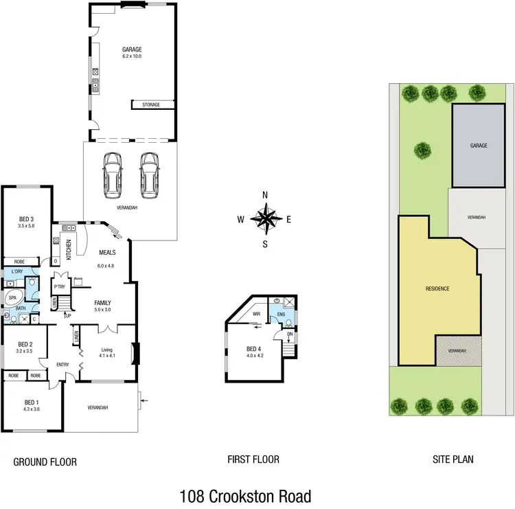 Floorplan of Homely house listing, 108 Crookston Road, Reservoir VIC 3073