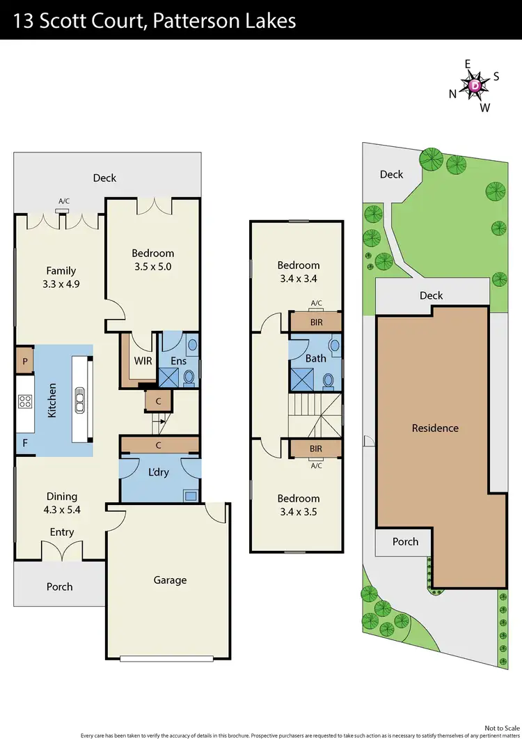Floorplan of Homely house listing, 13 Scott Court, Patterson Lakes VIC 3197