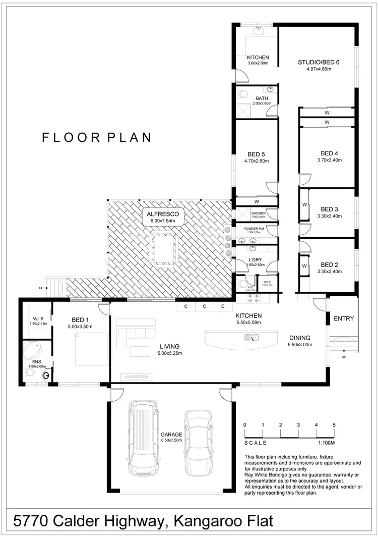 Floorplan of Homely house listing, 5770 Calder Highway, Kangaroo Flat VIC 3555