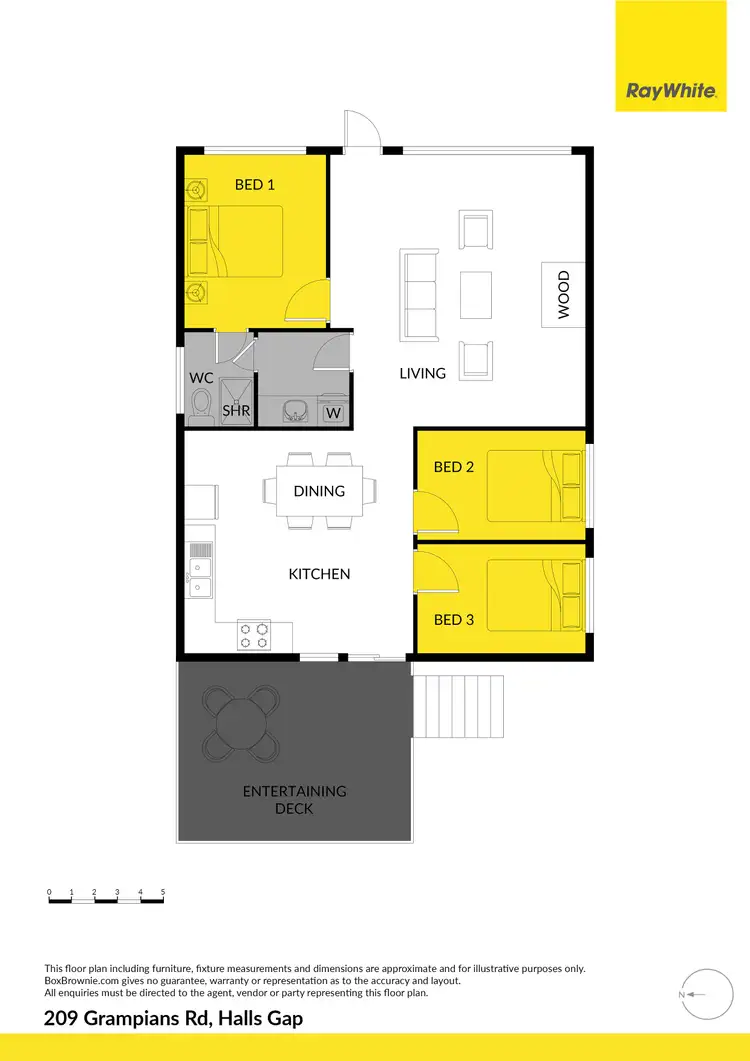 Floorplan of Homely house listing, 209 Grampians Road, Halls Gap VIC 3381