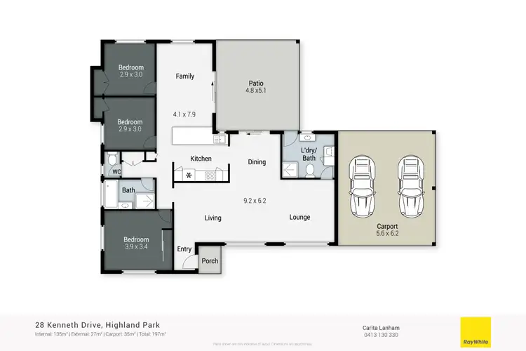 Floorplan of Homely house listing, 28 Kenneth Drive, Highland Park QLD 4211