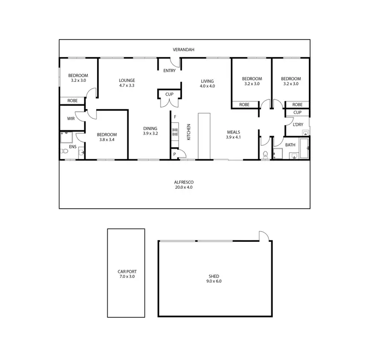 Floorplan of Homely house listing, 5 Coolibah Court, Kingsthorpe QLD 4400