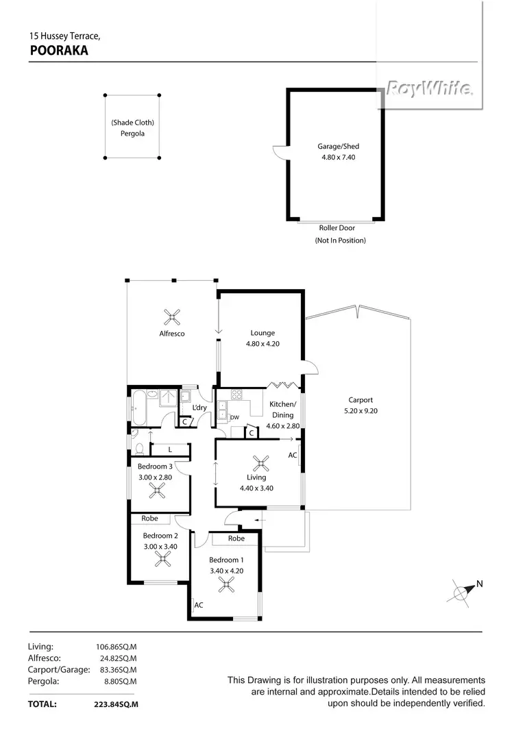 Floorplan of Homely house listing, 15 Hussey Terrace, Pooraka SA 5095