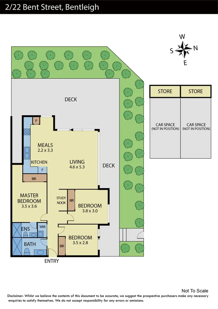Floorplan of Homely apartment listing, 2/22 Bent Street, Bentleigh VIC 3204