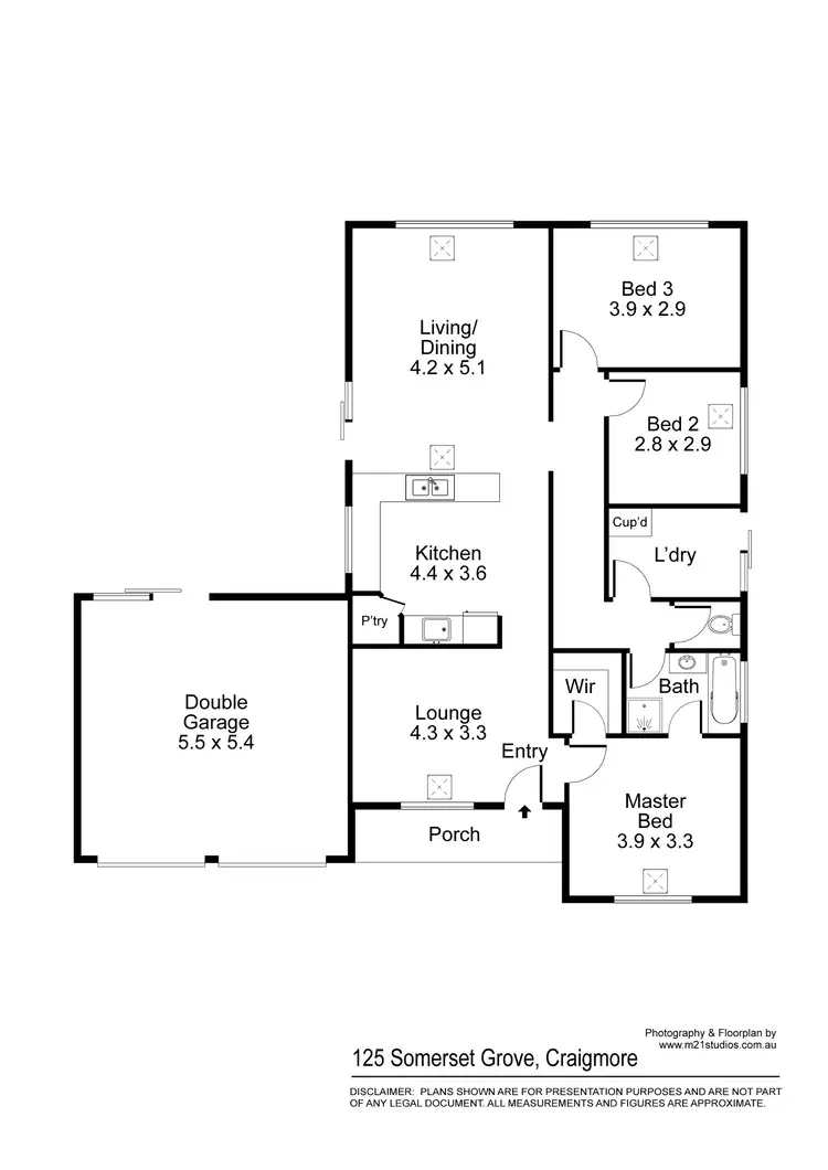 Floorplan of Homely house listing, 125 Somerset Grove, Craigmore SA 5114