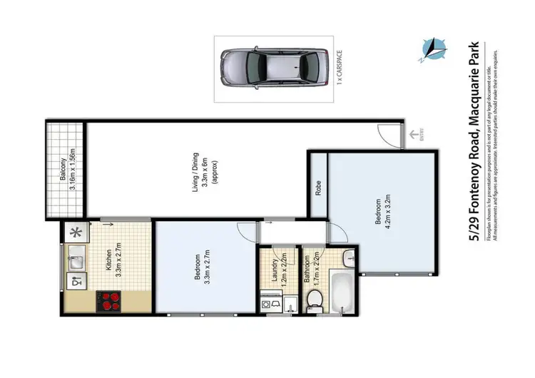 Floorplan of Homely apartment listing, 5/29 Fontenoy Road, Macquarie Park NSW 2113