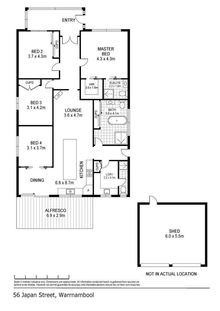 Floorplan of Homely house listing, 56 Japan Street, Warrnambool VIC 3280