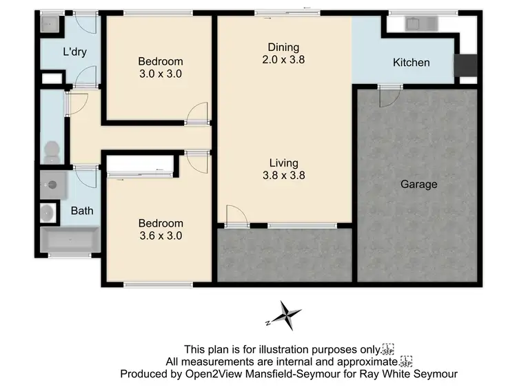 Floorplan of Homely unit listing, 2/5 Butler Street, Seymour VIC 3660