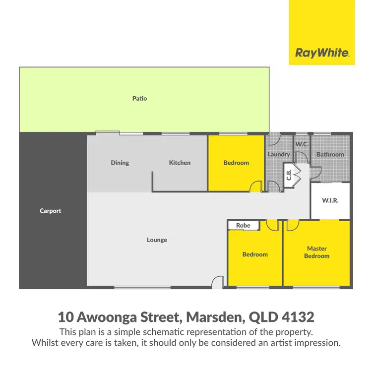 Floorplan of Homely house listing, 10 Awoonga Street, Marsden QLD 4132