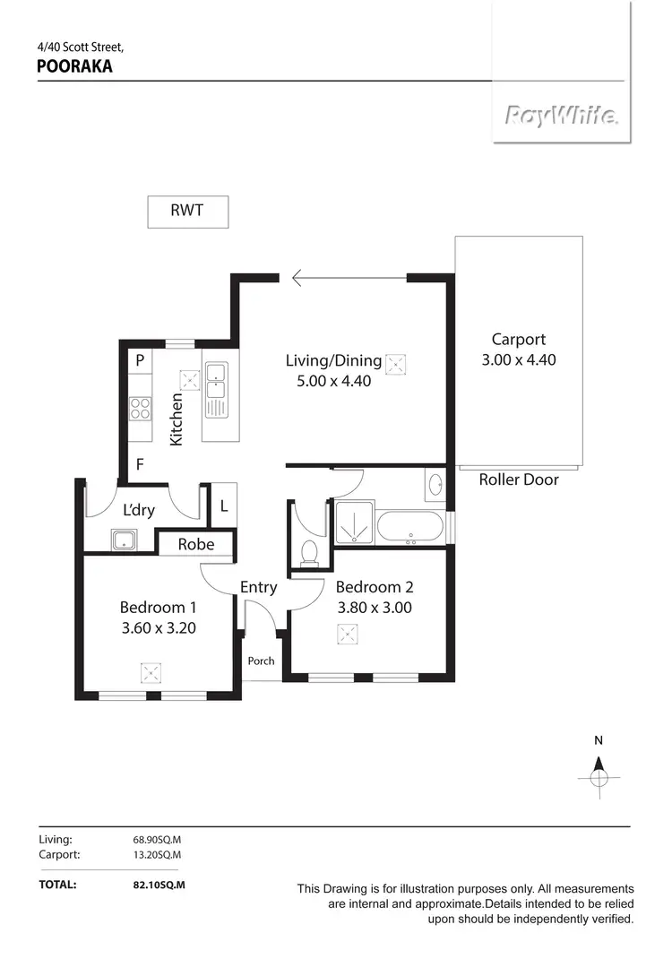 Floorplan of Homely house listing, 4/40 Scott Street, Pooraka SA 5095