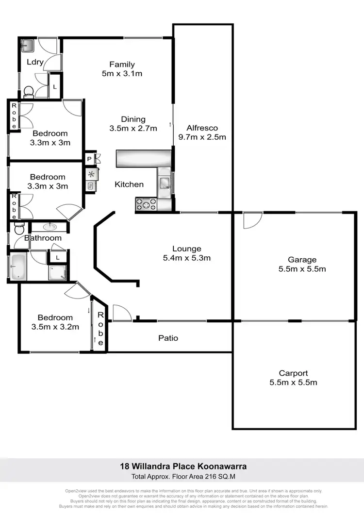 Floorplan of Homely house listing, 18 Willandra Place, Koonawarra NSW 2530