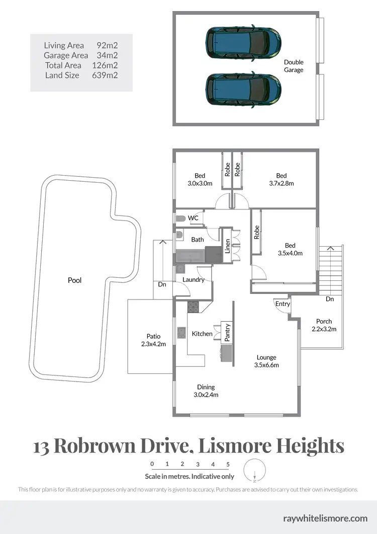 Floorplan of Homely house listing, 13 Robrown Drive, Lismore Heights NSW 2480