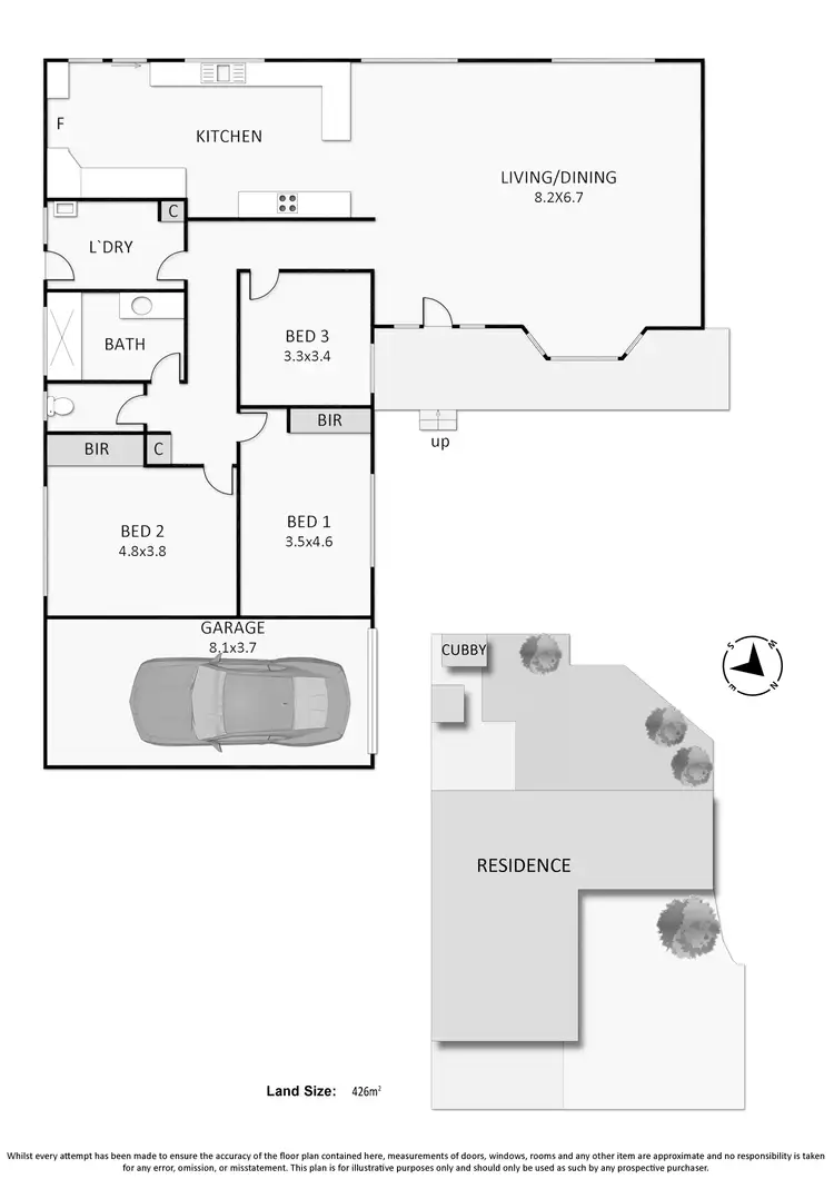 Floorplan of Homely house listing, 1/8 Bunangib Court, Frankston South VIC 3199