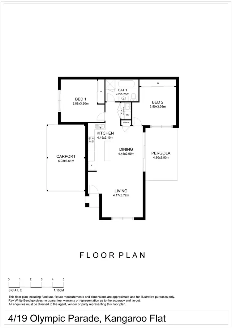 Floorplan of Homely house listing, 4/19 Olympic Parade, Kangaroo Flat VIC 3555