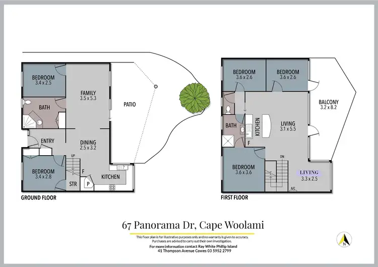 Floorplan of Homely house listing, 67 Panorama Drive, Cape Woolamai VIC 3925