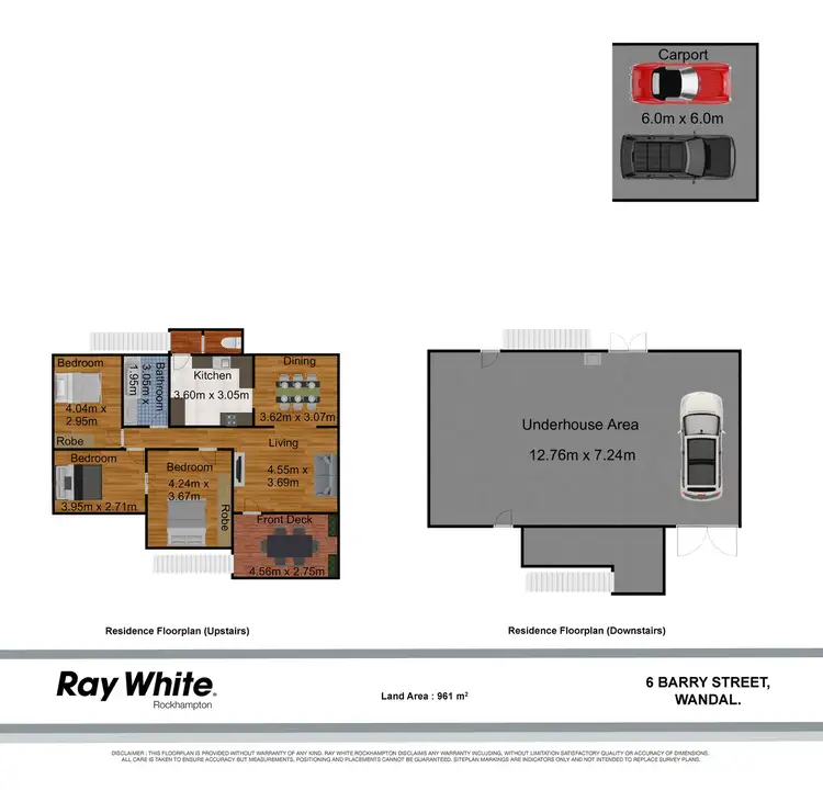 Floorplan of Homely house listing, 6 Barry Street, Wandal QLD 4700