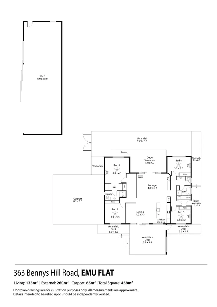 Floorplan of Homely house listing, 363 Bennys Hill Road, Emu Flat SA 5453