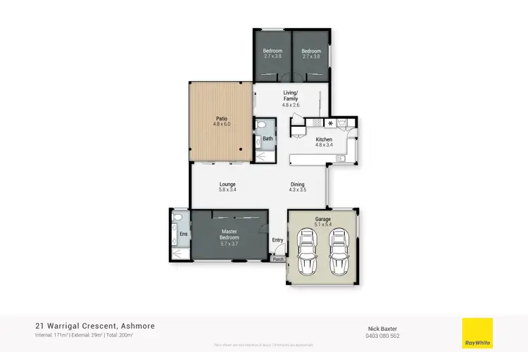 Floorplan of Homely house listing, 21 Warrigal Crescent, Ashmore QLD 4214