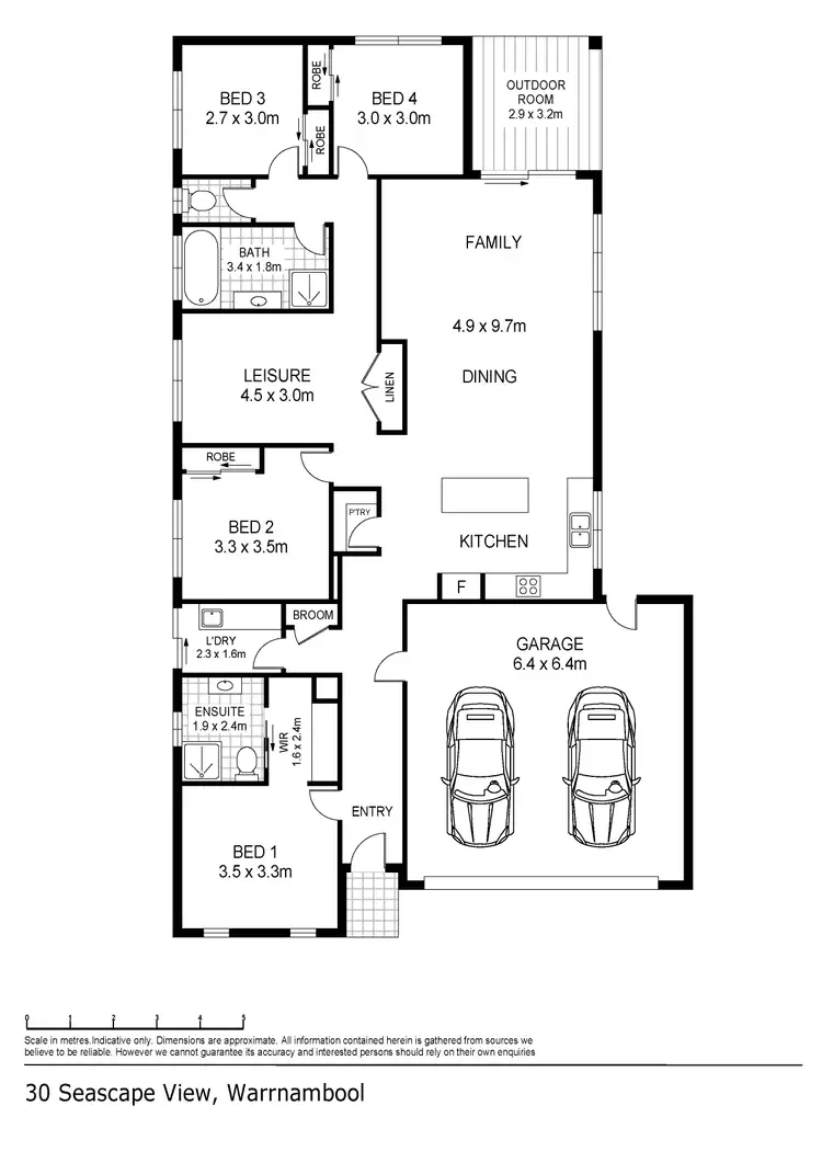 Floorplan of Homely house listing, 30 Seascape View, Warrnambool VIC 3280