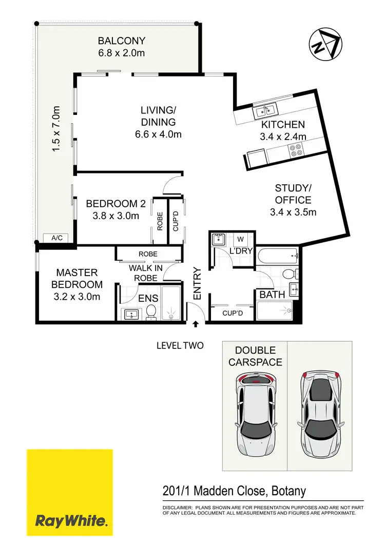 Floorplan of Homely apartment listing, 201/1 Madden Close, Botany NSW 2019